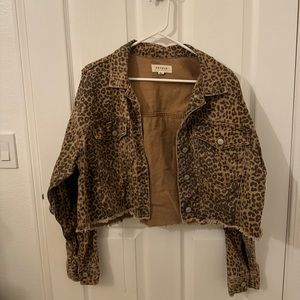 Pacsun Cheetah Jean Jacket